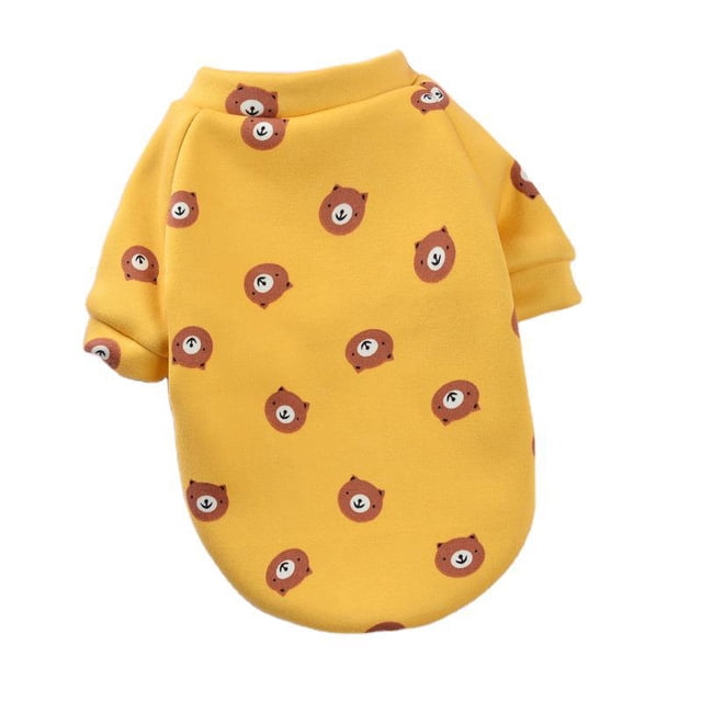 Lindo Estampado Perro Abrigo Suéter Ropa Para Mascotas Invierno Cálido Espesar Terciopelo Mascotas Ropa Cachorro Gato Ropa sonducket PT002738-02