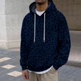 thumbnail image 2 of SJLDQY Hoodies for Men Casual Leopard Graphic Hooded Sweatshirts Long Sleeve Loose Fit Hoodie Fall Winter Soft Pullover Tops with Drawstring, 2 of 4