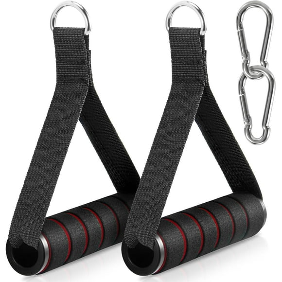 shiyou-Upgraded Exercise Handles (2 Pack) - Heavy Duty Gym Handles for Cable Machines, Resistance Bands & Home Gym Workouts - Strength Training, Pilates & Fitness Accessories