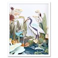 thumbnail image 1 of Coastal Wildlife Fauna and Flora Paper Style Art Print Framed Poster Wall Decor 12x16 inch, 1 of 5