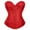Red, variant on Women Strapless Lace Jacquard Peacock Corset and Bustier Top with Steel Boning for Waist Training Party Costume Outfit Beige L