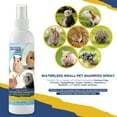 thumbnail image 5 of Waterless Shampoo for Small Critters- 8oz Small Animal Fragrance Free, & Crulety Free Dry Shampoo-- No Rinse for Pet Ferrets, Guinea Pigs, Hedgehogs, Sugar Gliders, Rabbits & Hamsters, 5 of 7