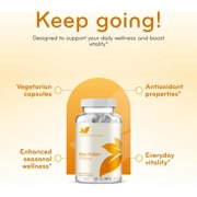 Clear Formulas Bee Pollen Natural Superfood Capsules, 1500mg, Immune Support, 200 Count