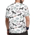 thumbnail image 2 of Wukai Dachshund Dog Puppy Print Men's Short-Sleeved Mesh T-Shirt,Quick-Dry Short Sleeve Workout T-Shirt-, 2 of 8