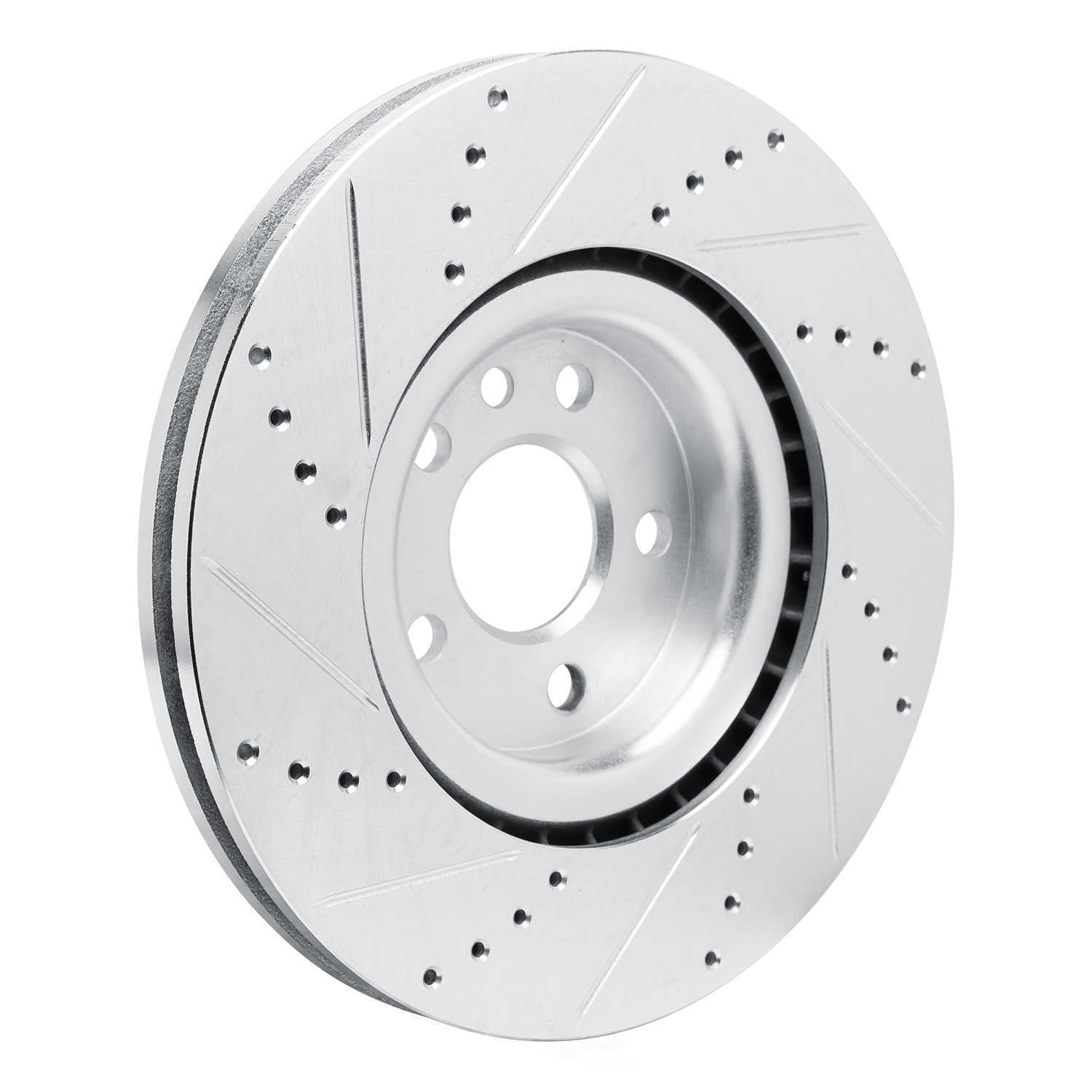Dynamic Friction Company 631-20042R DFC Brake Rotor - Drilled And Slotted - Silver