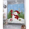 Shower Curtain Waterproof for Bathroom 72x72 Inch, Christmas Xmas Tree