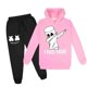 thumbnail image 3 of Conjunto de sudadera y pantalones con capucha para niños y niñas de 3 a 13 años, 2 piezas, moda de DJ Marshmellow, primavera 2024, 3 of 5