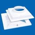 thumbnail image 3 of Abs Square Diffuser for Air Conditioner Snap-In Spring Panel Ventilation Hood, 3 of 8