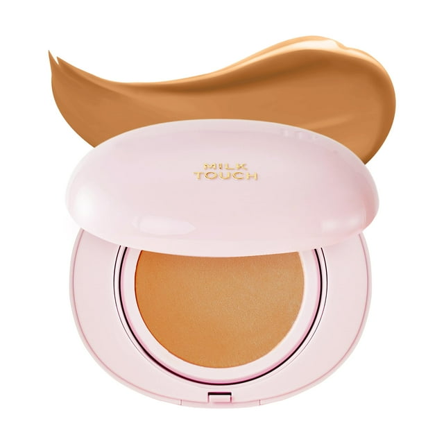 milktouch Cushion Foundation 24H Piel impecable Brillo radiante Sin oxidación Larga duración Sin arrugas 60% Hidratante Cuidado de la piel Infusión de base coreana Regalos de San Valentín (30N Hazel)