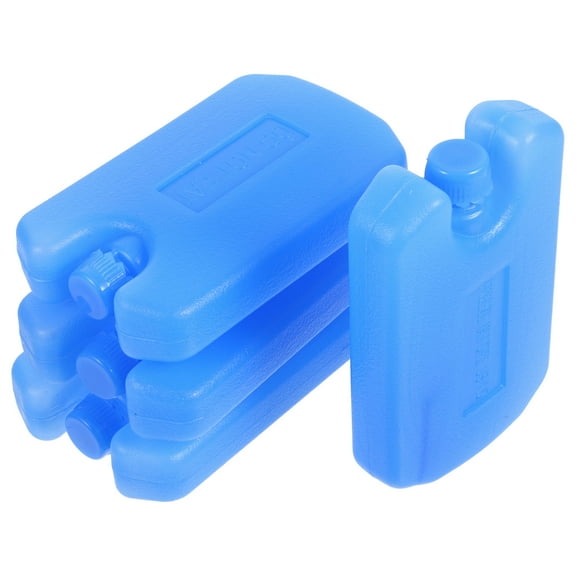 KALLORY 4 Pcs Block for Cooler Freezer Ice Container Portable Bag -blue
