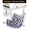 thumbnail image 4 of Hammock Chair with Waterproof Cover – 500lb Capacity, Steel Spreader Bar & Anti-Slip Rings – Indoor/Outdoor Hanging Chair (57x45.5 in), 4 of 8