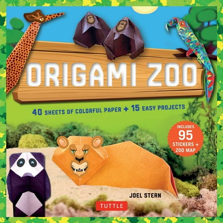 Origami Zoo Kit : Make a Complete Zoo of Origami Animals!: Kit with Origami Book, 15 Projects, 40 Origami Papers, 95 Stickers & Fold-Out Zoo (Best Out Of Waste Projects For Class 10)