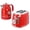 Red, variant on MegaChef 1.7 Liter Electric Tea Kettle and 2 Slice Toaster Combo in Red