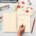 thumbnail image 5 of Ckdifva Pink Cherrys A5 Ring Binder Notebook Journey Note Diary College Ruled Study 60 Pages, 5 of 8