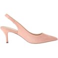 thumbnail image 6 of Charles David Amy Rose Pink Ankle Strap Pointed Toe Padded Footbed Suede Pumps (Rose Pink, 6), 6 of 7