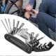 thumbnail image 1 of 16 In 1 Bike Tool Bike Repair Accessories Portable Foldable Bike Multitool Cycling Tool Kit for Road Bike, 1 of 5