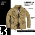 thumbnail image 5 of Brandit M65 Premium Field Jacket - Camel / Beige, Outdoors Military Jacket (XL), 5 of 7