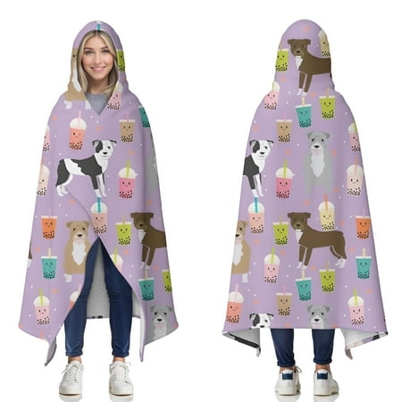 Wearable Blanket Boxer Dog Pitbull Terriers Dog and Drinks Hooded Wearable Sherpa Blanket for Adults & Teens Winter Poncho Shawl Wrap Cape Thick Warm 60 x80 Wearable Blanket Boxer Dog Pitbull Terriers Dog and Drinks Hooded Wearable Sherpa Blanket for Adults & Teens Winter Poncho Shawl Wrap Cape Thick Warm 60 x80