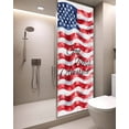 thumbnail image 2 of Window Privacy Film American Flag Stained Glass Window Film Decorative Sun Block Window Cover Red Blue Watercolor USA Flag Window Clings Static Adhesive Sticker for Bathroom 29.5"x78.7", 2 of 7