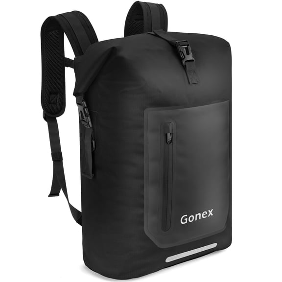 Gonex 55L Waterproof Backpack Dry Bag, Roll Top Floating Backpack for Kayak, Surfing, Hiking, Camping, Travel