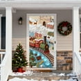 thumbnail image 4 of HomeDM Christmas Door Banner - 71×35 Inch Christmas Door Cover Decorations Xmas Tree Pattern Fireplace Front Door Backdrop Window Cover, 4 of 6