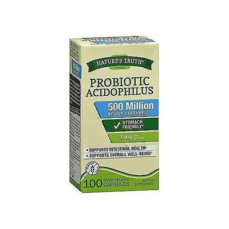 Nature's Truth Vitamins Probiotic Acidophilus 3mg Quick Released