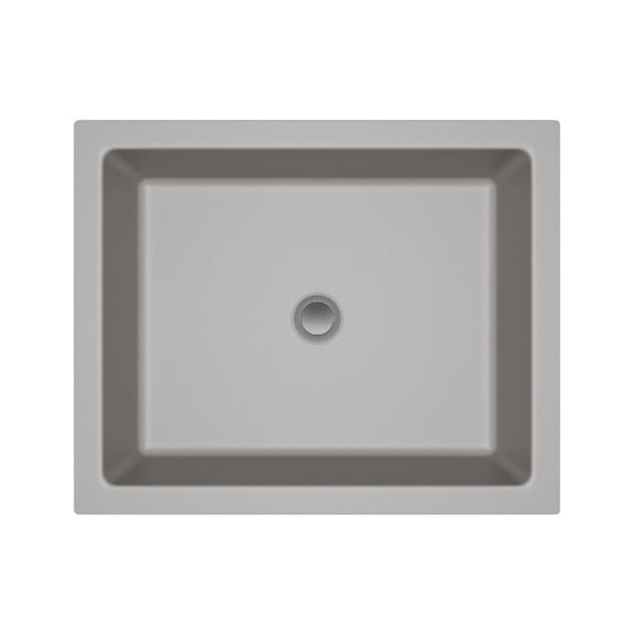 19" Rectangle Quartz Vanity Bathroom Sink, Galaxy Concrete Drop-In Sink, Undermount Bathroom Sink, Granite Vanity Basin by Lexicon Platinum LP-V330-C
