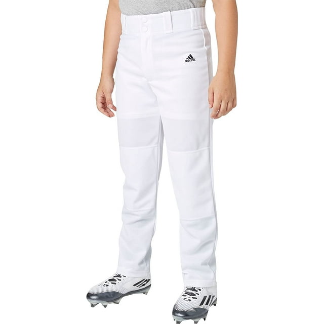 adidas boys' triple stripe open bottom baseball pants