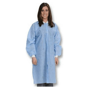 ValuMax 3560CBXL Easy-Breathe SMS Lab Coat Ceil Blue XLarge 10/Pk