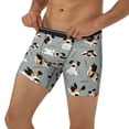 thumbnail image 3 of Rateoe Funny Beagle Active Dog Print Men’s Underwear Boxer Briefs Soft Comfortable Underwear Boxer Briefs, Long Leg Briefs,Anti-chafing Boxer Briefs, 3 of 7