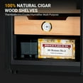 thumbnail image 5 of EastVita Cigar Humidor Cabinet 200 Count, 3 in 1 33L Electric Humidor with Hygrometer, Humidifier, Cooling Fan & Spanish Cedar Lining, Lights Control System, Desktop Multi Large Drawers, 5 of 7