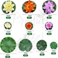 thumbnail image 2 of 24 Piezas Flores De Lirio De Agua De Espuma Flotante Artificial Flor De Loto Realista Con Hojas De Lirio De Agua Adorno De Hojas De Loto Para Estanque Piscina Jardín Aquariu, 2 of 5