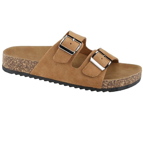women's casual buckle straps sandals flip flop platform footbed sandals