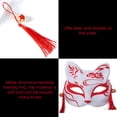 thumbnail image 2 of Máscara De Zorro Para Fiesta De Baile De Máscaras De Navidad, Accesorios De Disfraz De Kabuki De Cosplay Tradicional Para Comic Con, Decoración De Pared Muyoka Hogar, 2 of 7