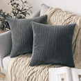 thumbnail image 2 of ARLAJO 2 Pcs 12"x20" Corduroy Pillow Covers,Fade-Resistant Hidden Zipper,Blue, 2 of 4