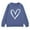 Navy, variant on YunPes Girls Heart Graphic Sweatshirts Casual Oversized Fleece Pullover Tops Kids Fall Winter Long Sleeve School Cute Y2k Outfits