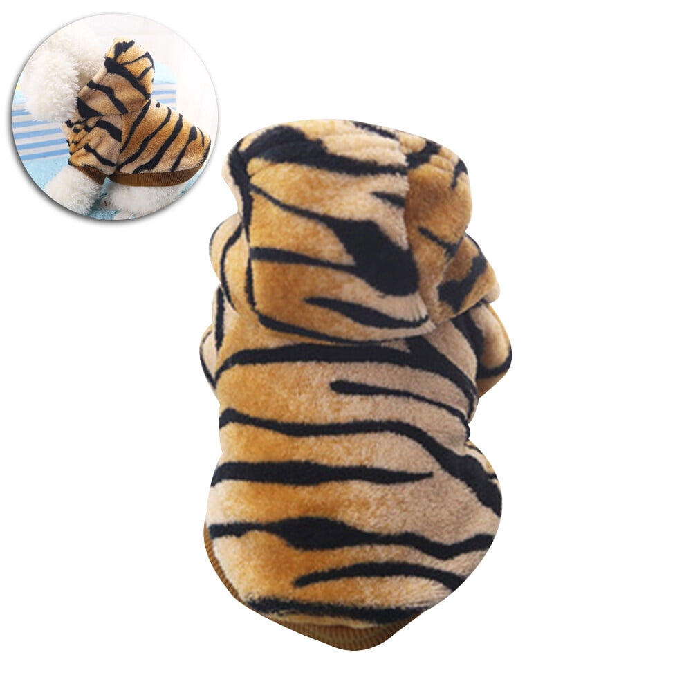 FELTECHELECTR Hoodie For Dog Tiger Design Durable Multi Pet Clothing Autumn Winter 1Pack