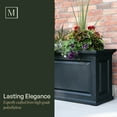 thumbnail image 4 of Mayne Nantucket 36" x 16" x 24" Rectangular White Self Watering Plastic Planter, 4 of 16