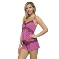 thumbnail image 2 of Jezebel - Myrna Modal & Lace Cami and Short Sleepwear Set (Purple Orchid, Medium), 2 of 3