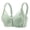 Green, variant on Lopecy-Sta Front Closure Lace Bra for Women, Full Coverage Wireless Supportive Minimizer Bra with Adjustable Straps, Comfortable Plus Size Lingerie