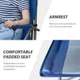 thumbnail image 3 of EVER ADVANCED Tall Camping Directors Chair 31" Seat Height for Adults, with Footrest and Carry Bag, Blue, 3 of 8