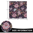 thumbnail image 2 of Dhaka International Simple Deep Purple Cotton Napkins Set of 6 – Soft Reusable Butterfly Print Table Napkins for Easter, Spring Parties, Baby Showers & Everyday Dining Decor, 2 of 5