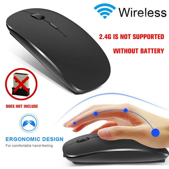 FurNest Wireless Bluetooth Mouse for Computers Silent Mice Ergonomic Optical M