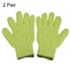 thumbnail image 3 of Guantes de limpieza de polvo Uxcell, mitones de microfibra, verdes, 2 pares, 3 of 5