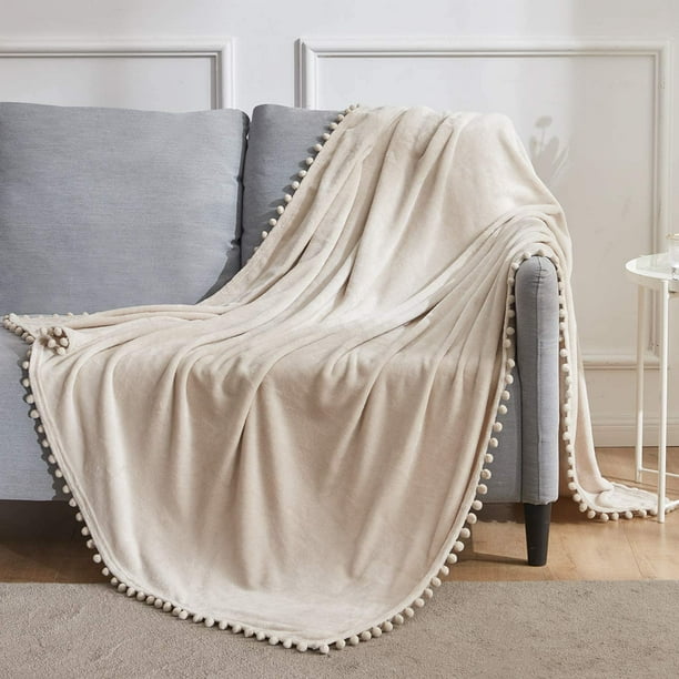 cream blankets and throws