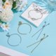 thumbnail image 2 of 10Pcs 2 Colors Adjustable 304 Stainless Steel Box Chain Slider Bracelet Making Golden & Stainless Steel Color 7-7/8 inch(20cm) Hole: 2mm 5pcs/color, 2 of 6