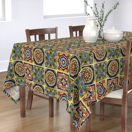 Tablecloth Talavera Mexican Hand Towels Tea Towels Kitchen Pool