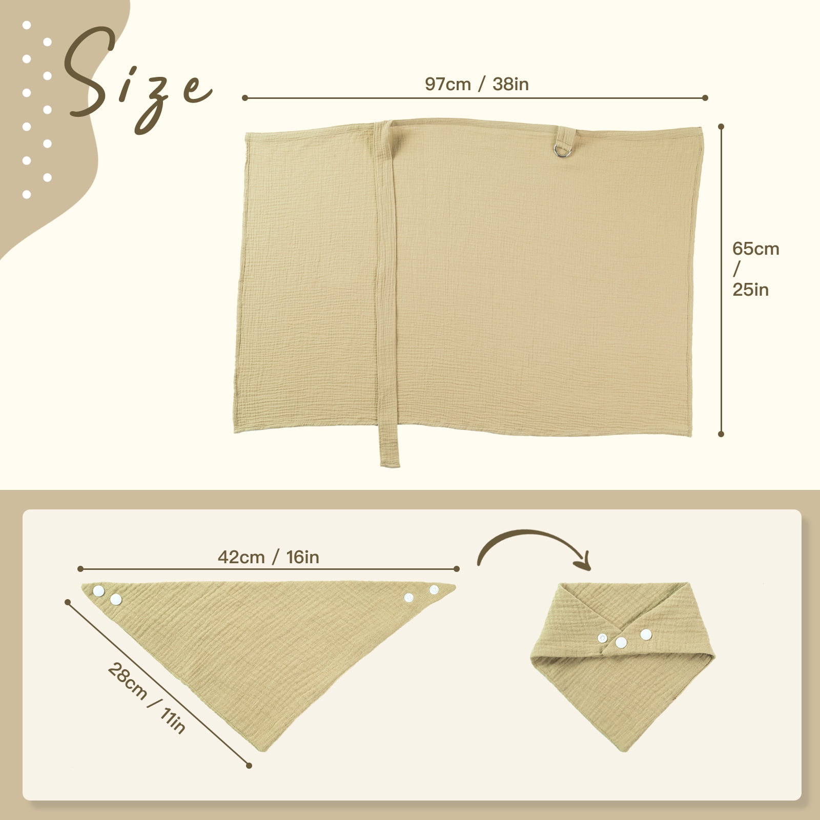 Nursing Cover for Baby Breastfeeding,Breathable Cover with Rigid Hoop for Mother Nursing Apron