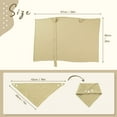 thumbnail image 2 of Nursing Cover for Baby Breastfeeding,Breathable Cover with Rigid Hoop for Mother Nursing Apron, Multi-use Adjustable Privacy Nursing Apron Cover,Include Two Baby Bibs,khaki, 2 of 7