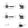 thumbnail image 2 of Toystoory Pestillo para puerta sólido a prueba de suciedad, cerradura de puerta con cerradura, fácil de operar, hebilla no suelta, herrajes de Jardín y Patio Toystoory HA071157-01, 2 of 6